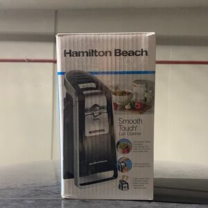 Hamilton Beach Can Opener in Black and Silver
